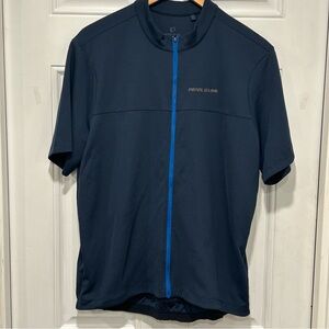 Pearl Izumi Men's Quest Short Sleeve Full Zip Cycling Jersey Navy Sz XL UPF 20